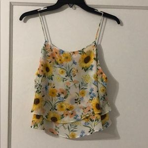 Floral Top Forever 21 Medium